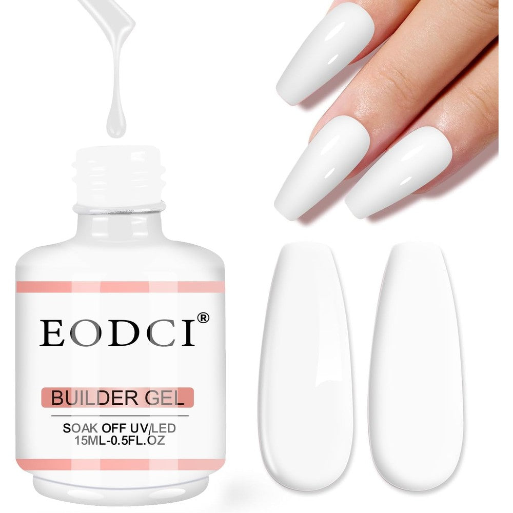 Modelones Milky White Builder Nail Gel bottle front view