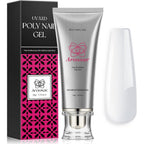 Arousar poly nail gel tube front view packaging design