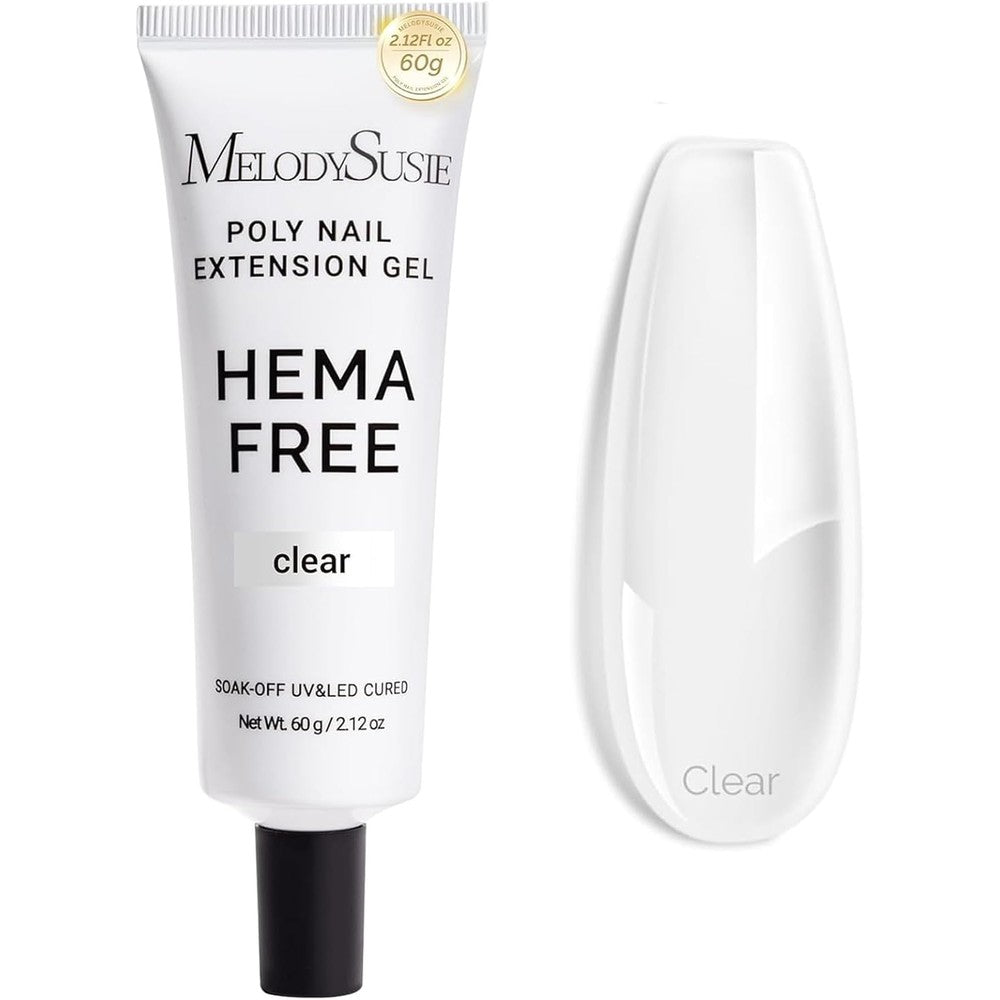 MelodySusie 60g Hema-Free Poly Gel clear tube front view