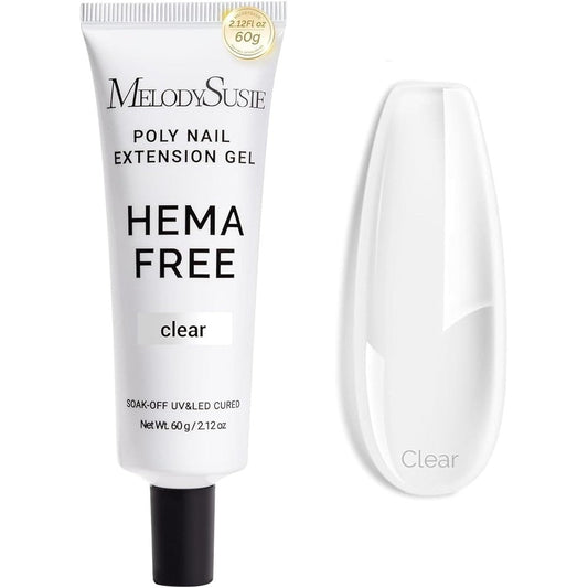 MelodySusie 60g Hema-Free Poly Gel clear tube front view