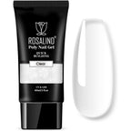 Rosalind Clear Poly Nail Gel 60ml front view of tube