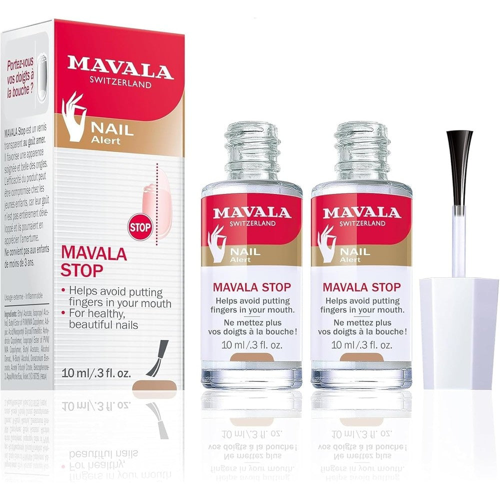 Mavala Stop nail biting deterrent pack of two front view