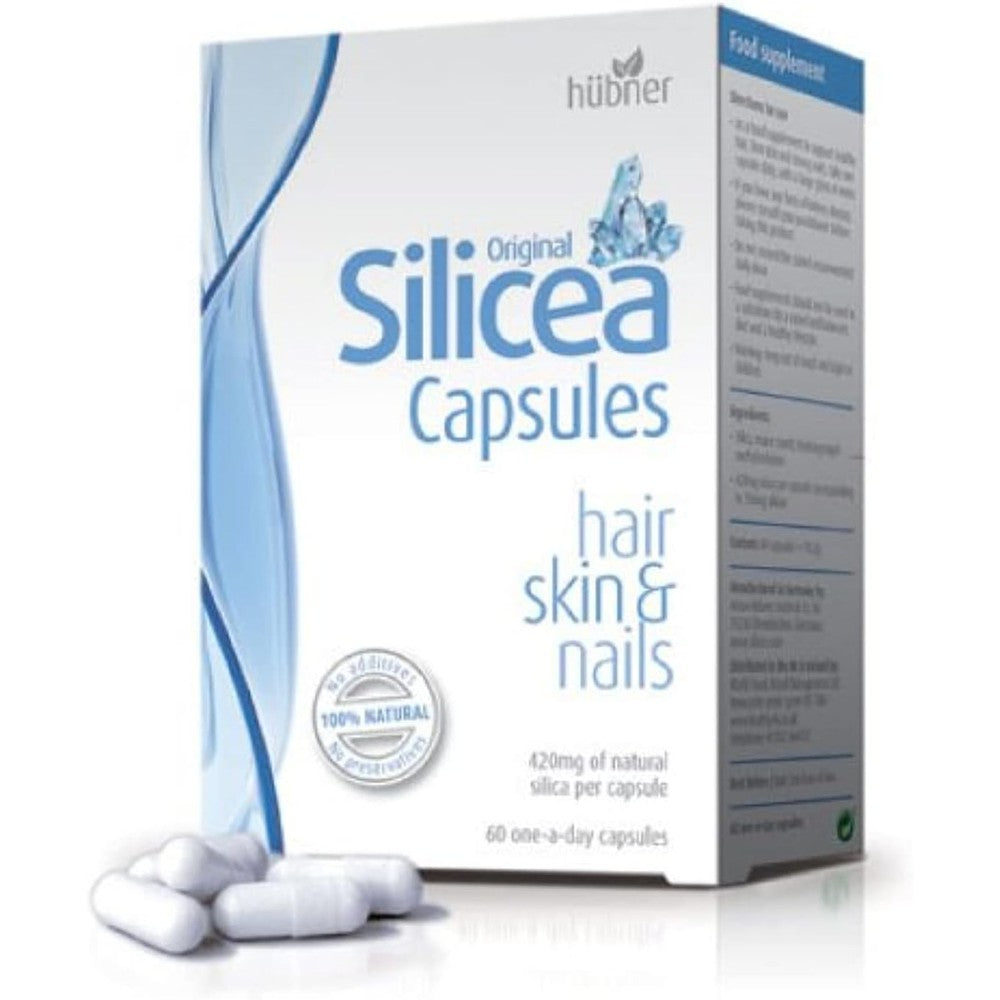Hubner Silicea 60 capsules for hair skin and nails mineral supplementation
