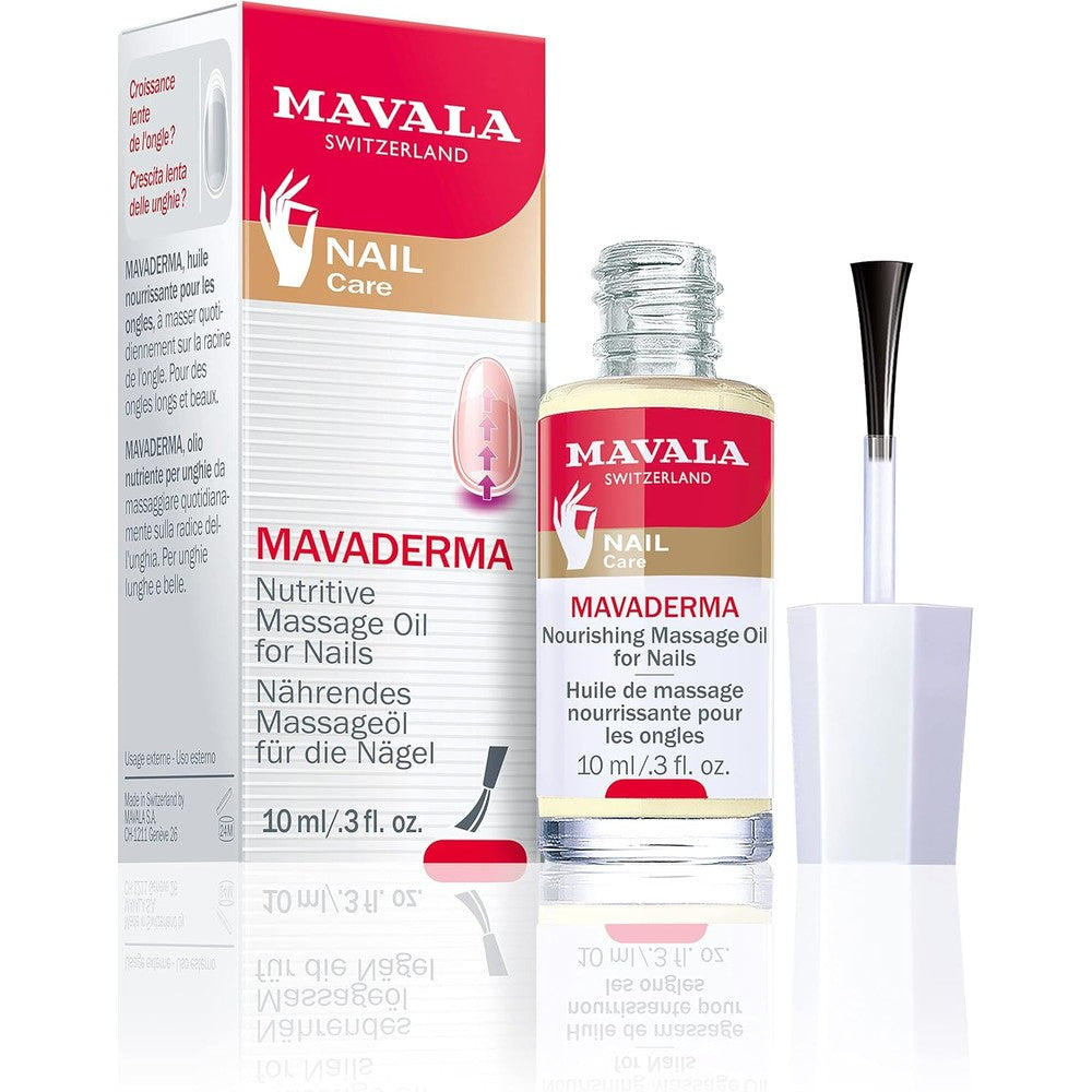 Mavala Mavaderma nourishing massage oil for nail growth and matrix nutrition