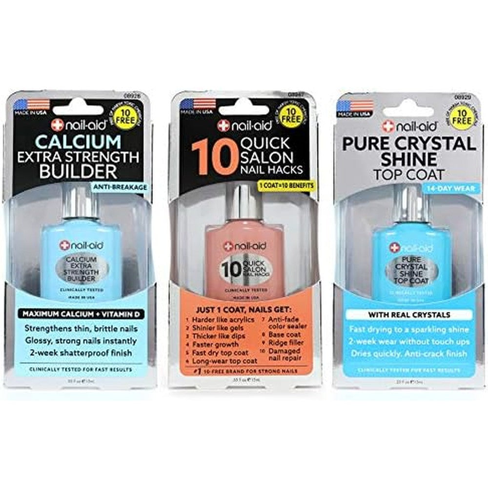 Clear keratin growth treatment and iron hardener for thin damaged nail care products