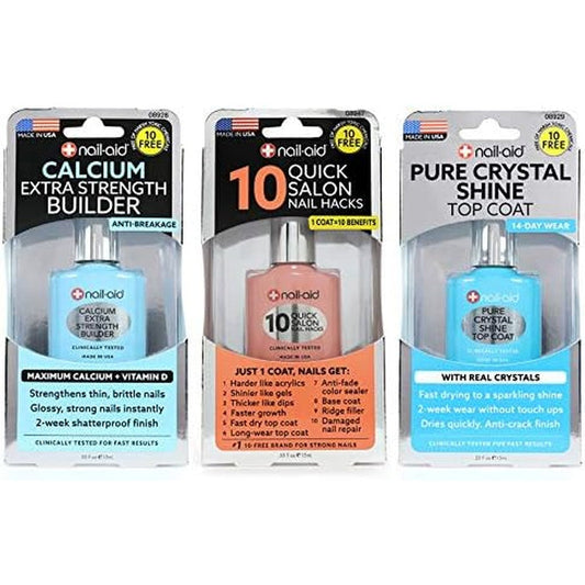 Clear keratin growth treatment and iron hardener for thin damaged nail care products