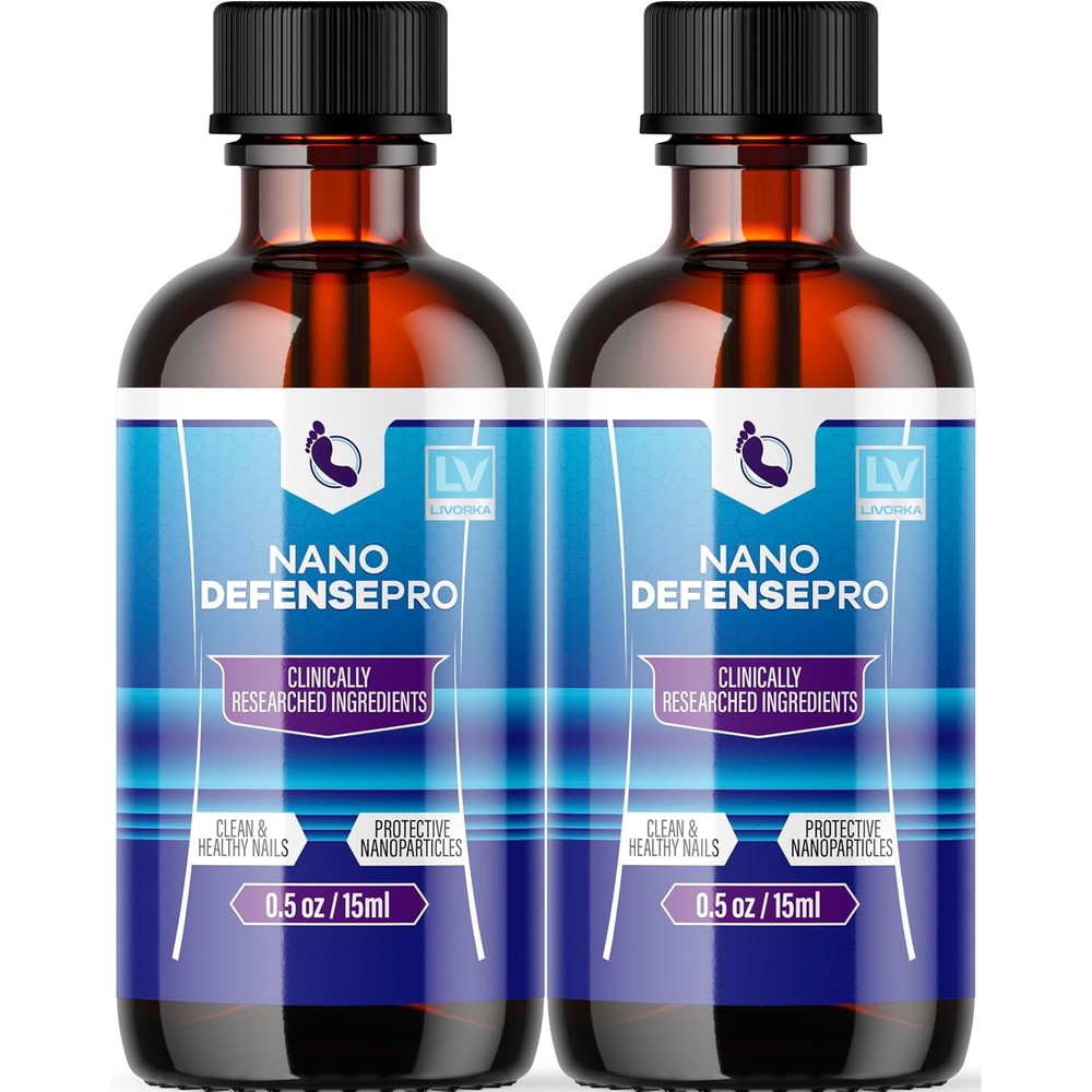 LIVORKA Nano Defense Pro 2 pack liquid drops for healthy skin and nails