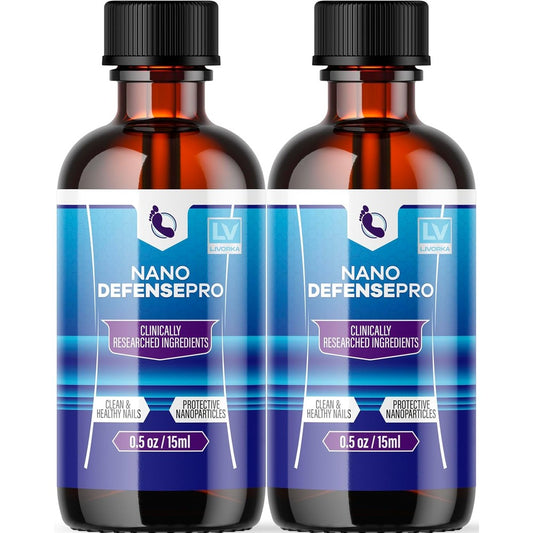 LIVORKA Nano Defense Pro 2 pack liquid drops for healthy skin and nails