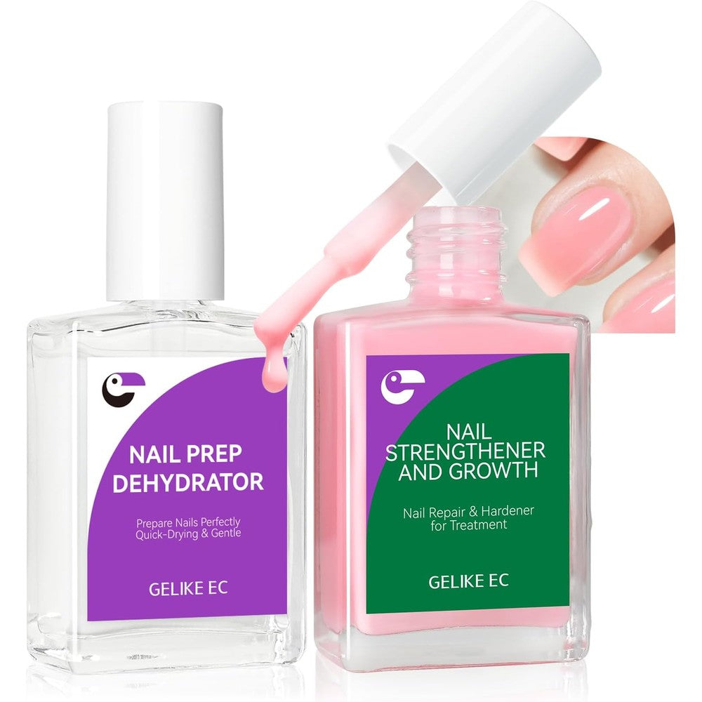 Gelike Ec Nail Growth Treatment Milky Pink bottle front view