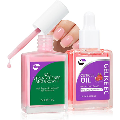 Gelike Ec Natural Nail Growth Treatment and Oil Kit front view