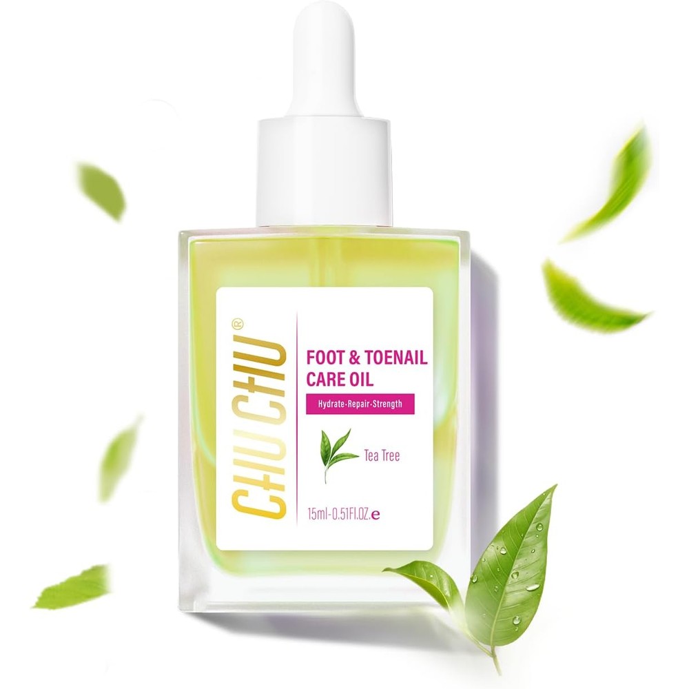 Chuchu foot repair oil front view bottle with dropper