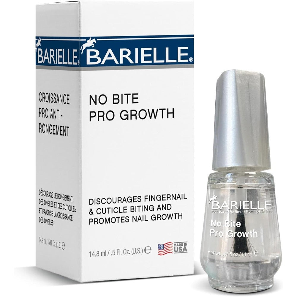 Barielle No Bite Pro Growth nail biting prevention liquid in a 0.5 ounce bottle