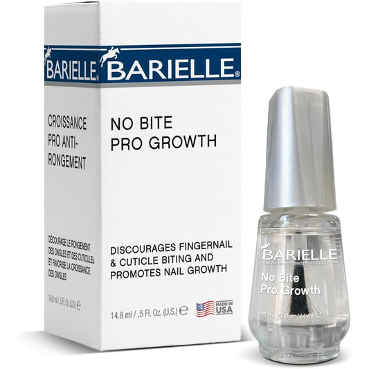 Barielle No Bite Pro Growth nail biting prevention liquid in a 0.5 ounce bottle