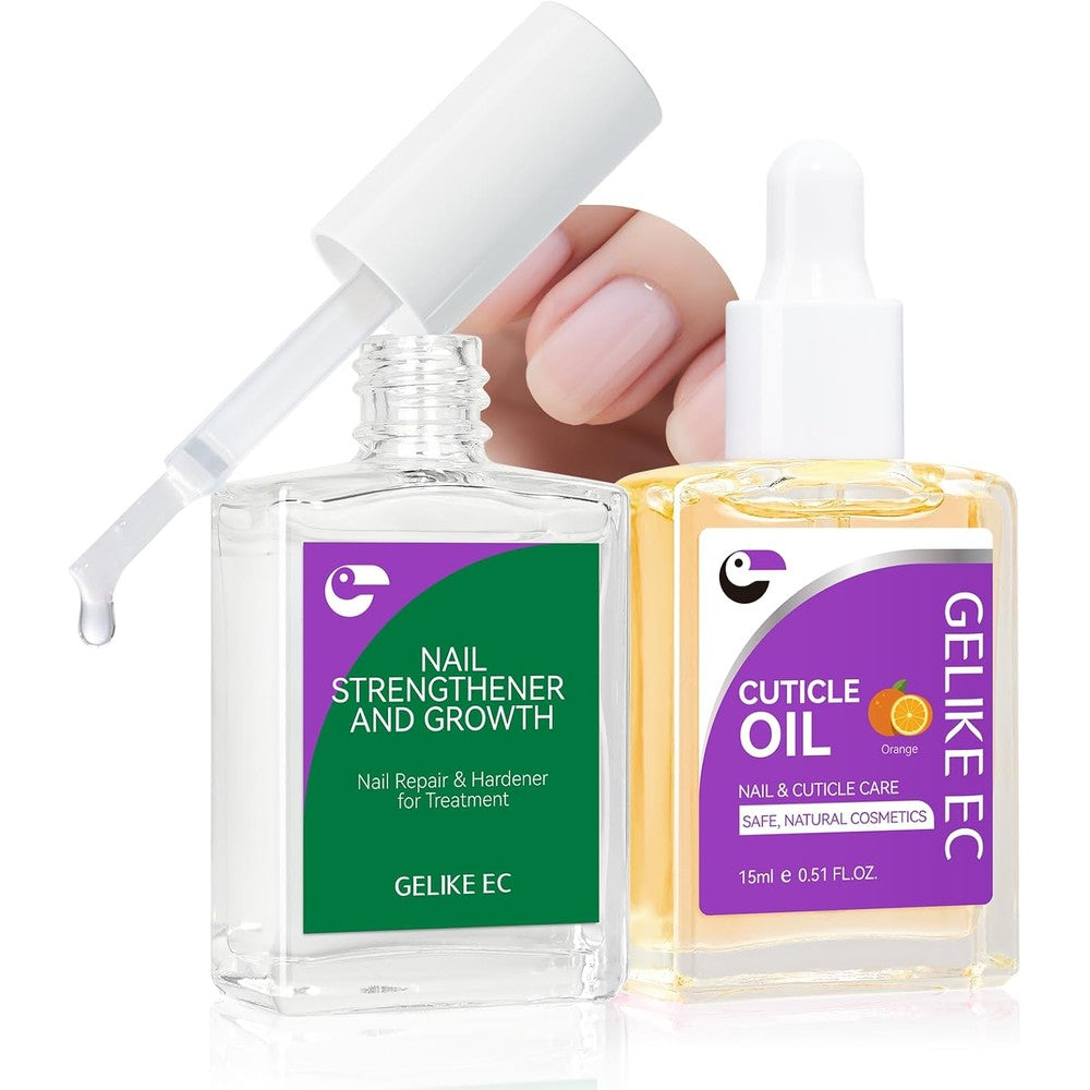 Gelike Ec Nail Growth Treatment clear hardener for brittle nail repair