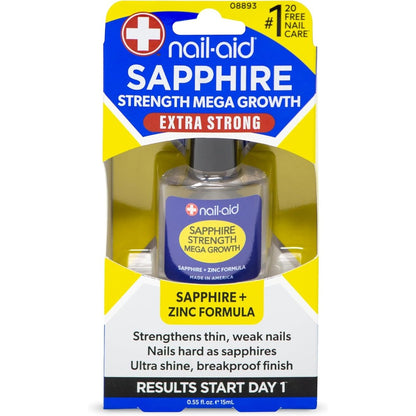 Nail Aid Sapphire Strengthener bottle for extra strength nail hardening