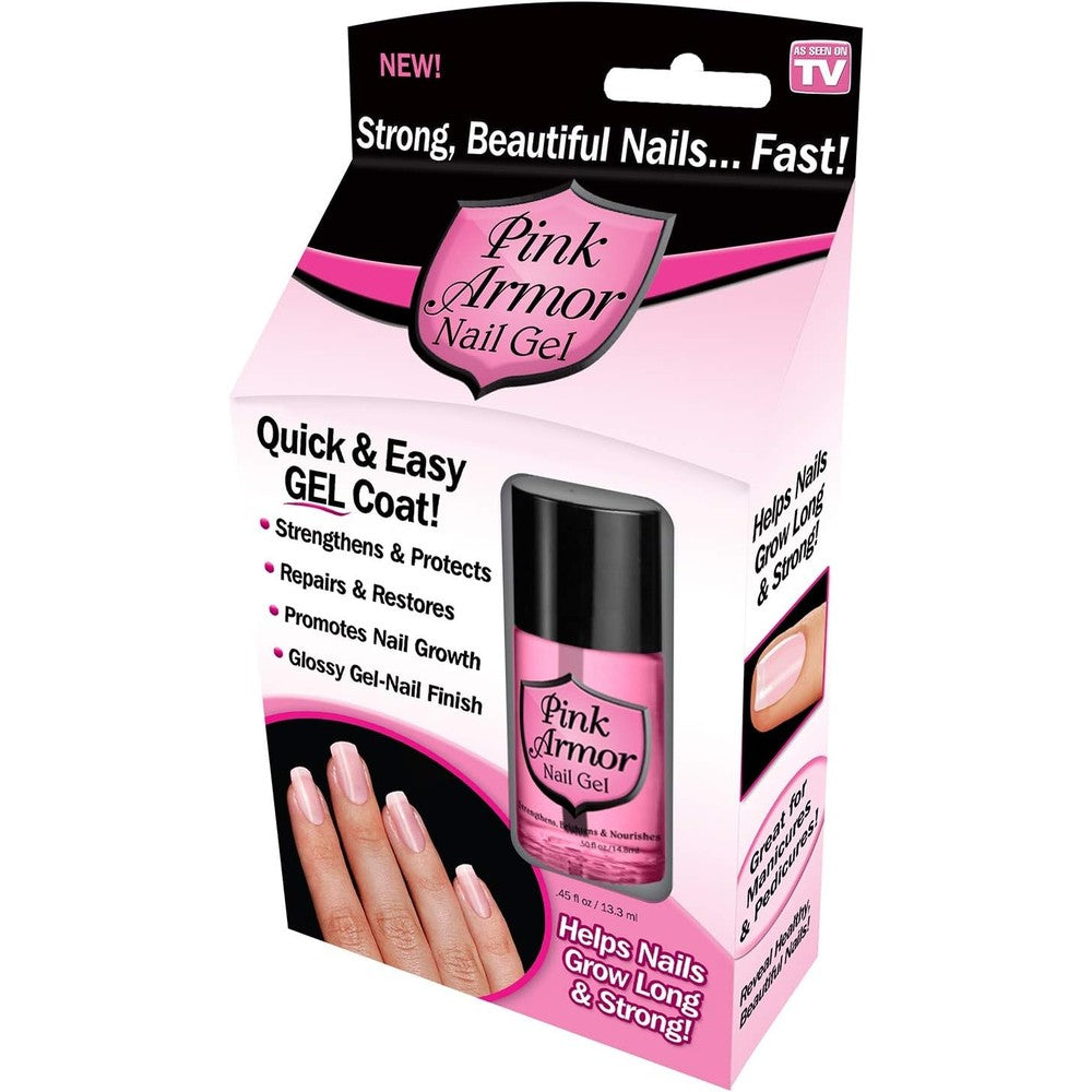 Ontel Armor Nail Gel pink strengthener for brittle nails and protective manicure care