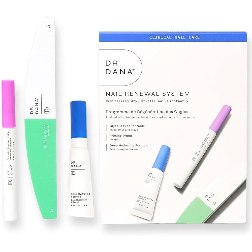 Dr Dana Nail Repair Kit front packaging view with strengthening treatment pen