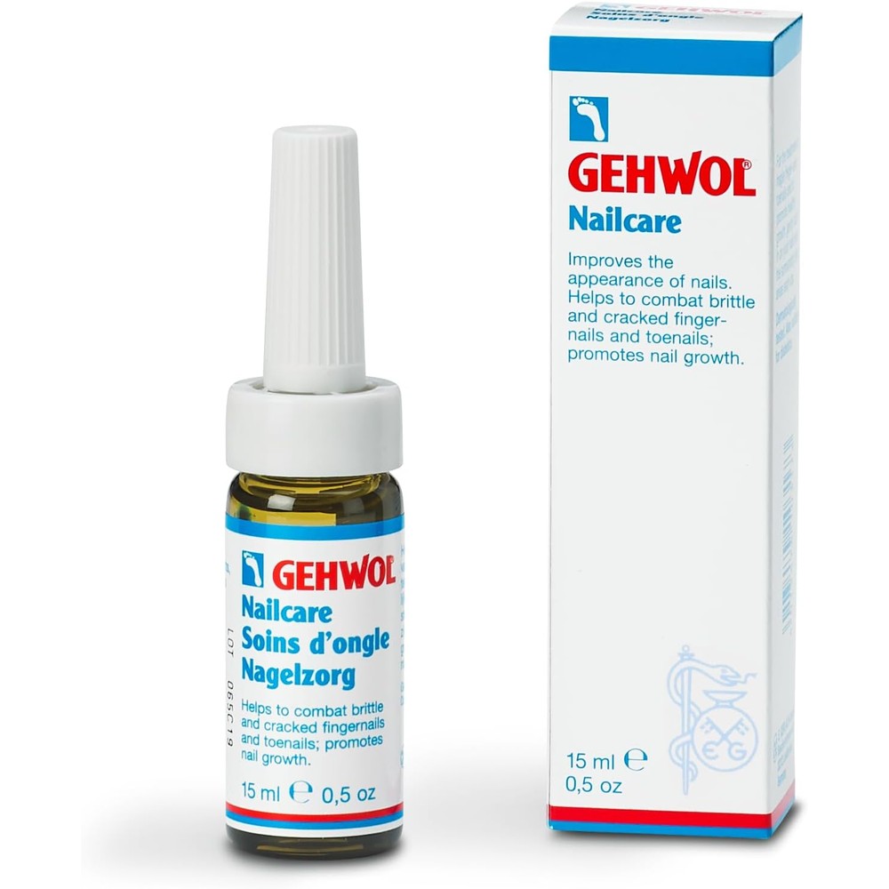 Gehwol Nail Care 15ml bottle and box front view for professional nail repair.