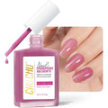CHUCHU 8 in 1 dusty rose nail hardener front view bottle