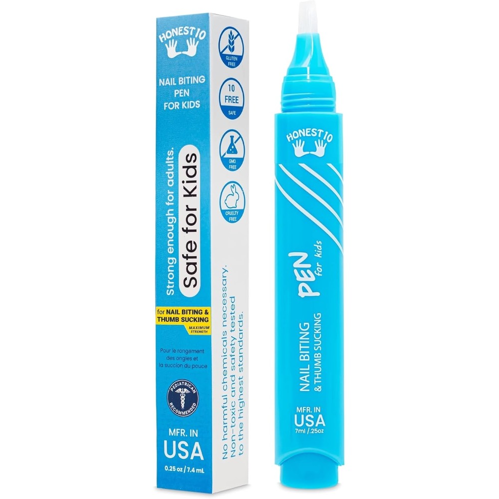 Nipit Honest10 Nail Biting Prevention Click Pen front view authentic USA import beauty product