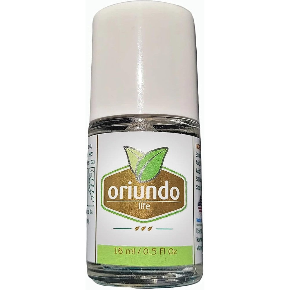 Oriundo Life Nail Treatment front view bottle for restoring damaged nails