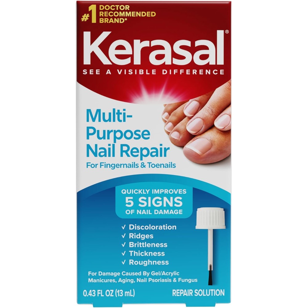 Kerasal Multi-Purpose Nail Repair 13ml bottle front view for damaged nail treatment.