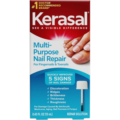 Kerasal Multi-Purpose Nail Repair 13ml bottle front view for damaged nail treatment.