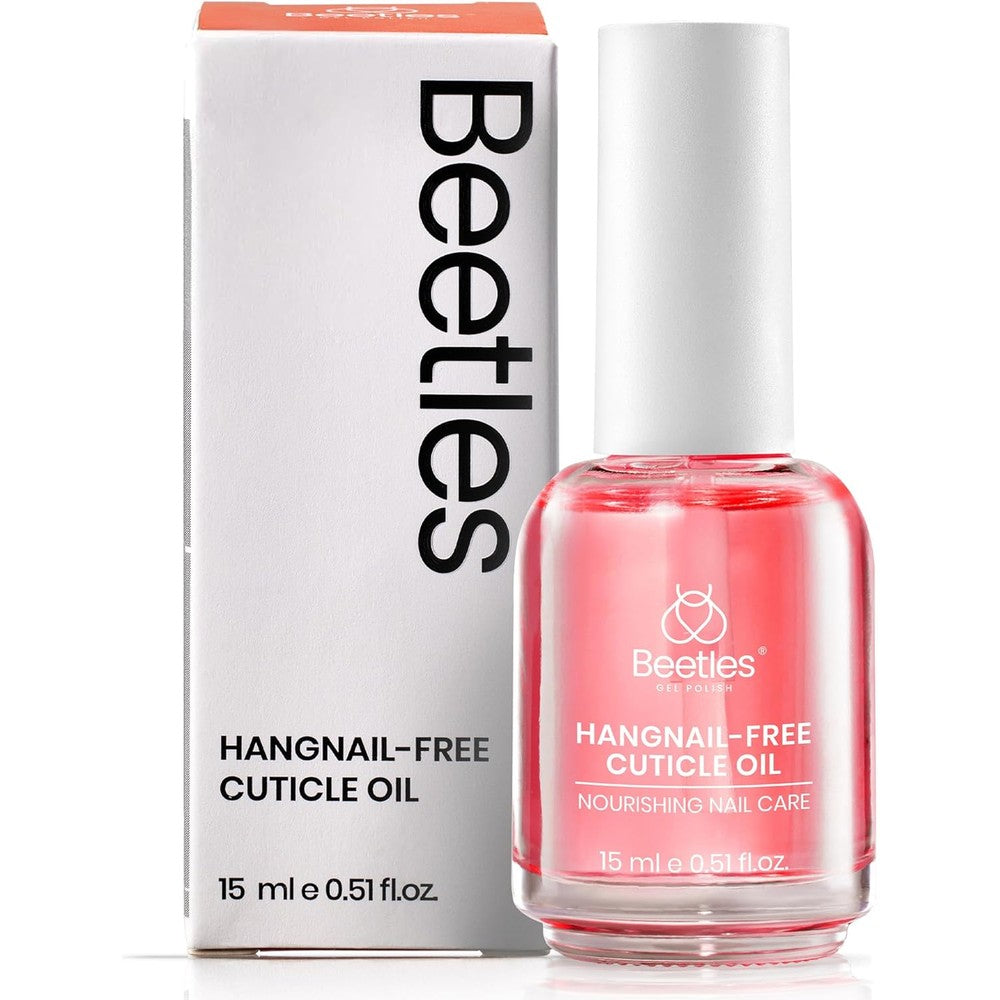 Beetles cuticle oil bottle with rose scent label
