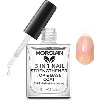 Morovan 3 in 1 nail strengthener bottle front view