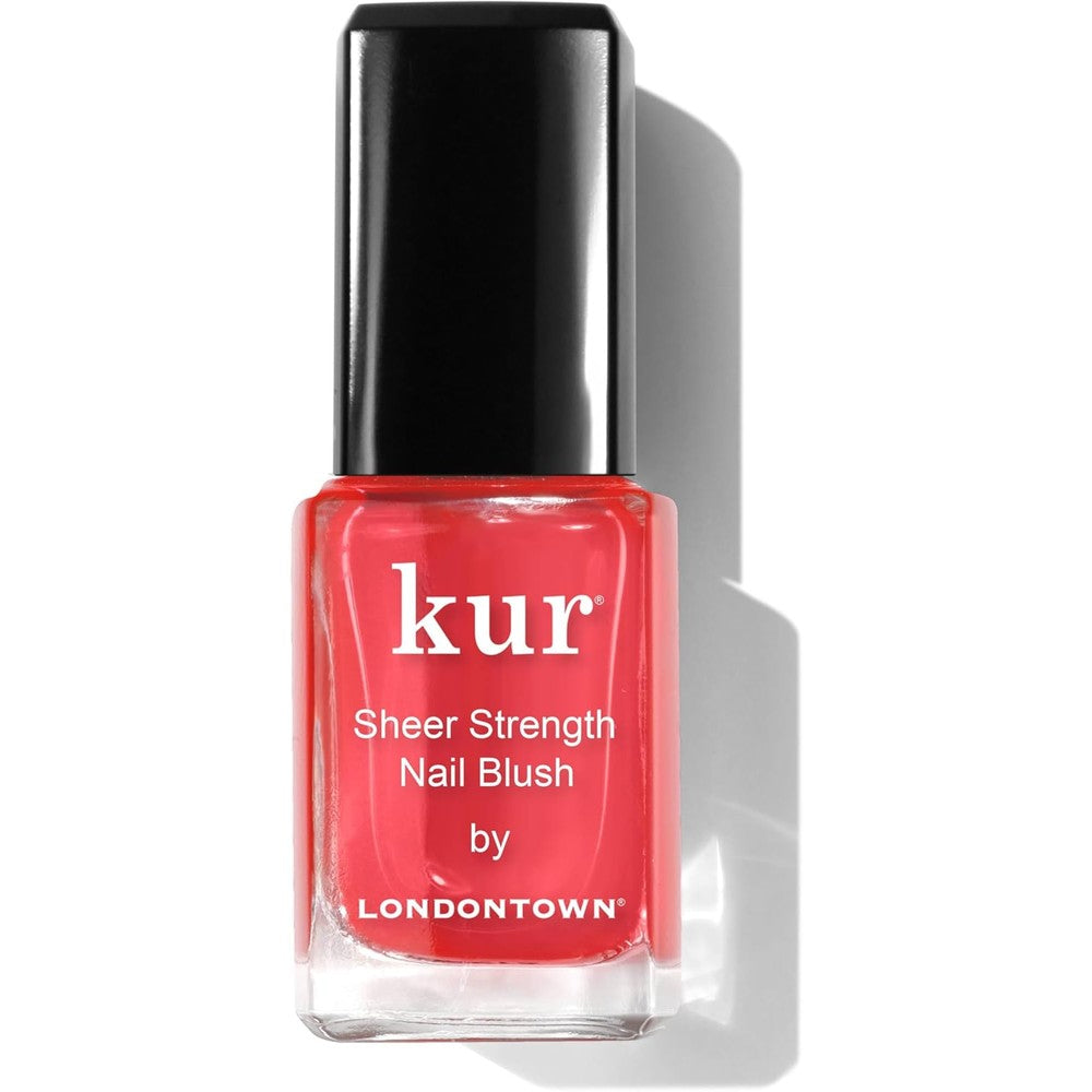 Londontown Sheer Strength Nail Blush Poppy front view bottle