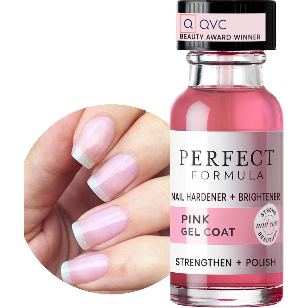 Perfect Formula Pink Gel Coat bottle front view nail strengthener