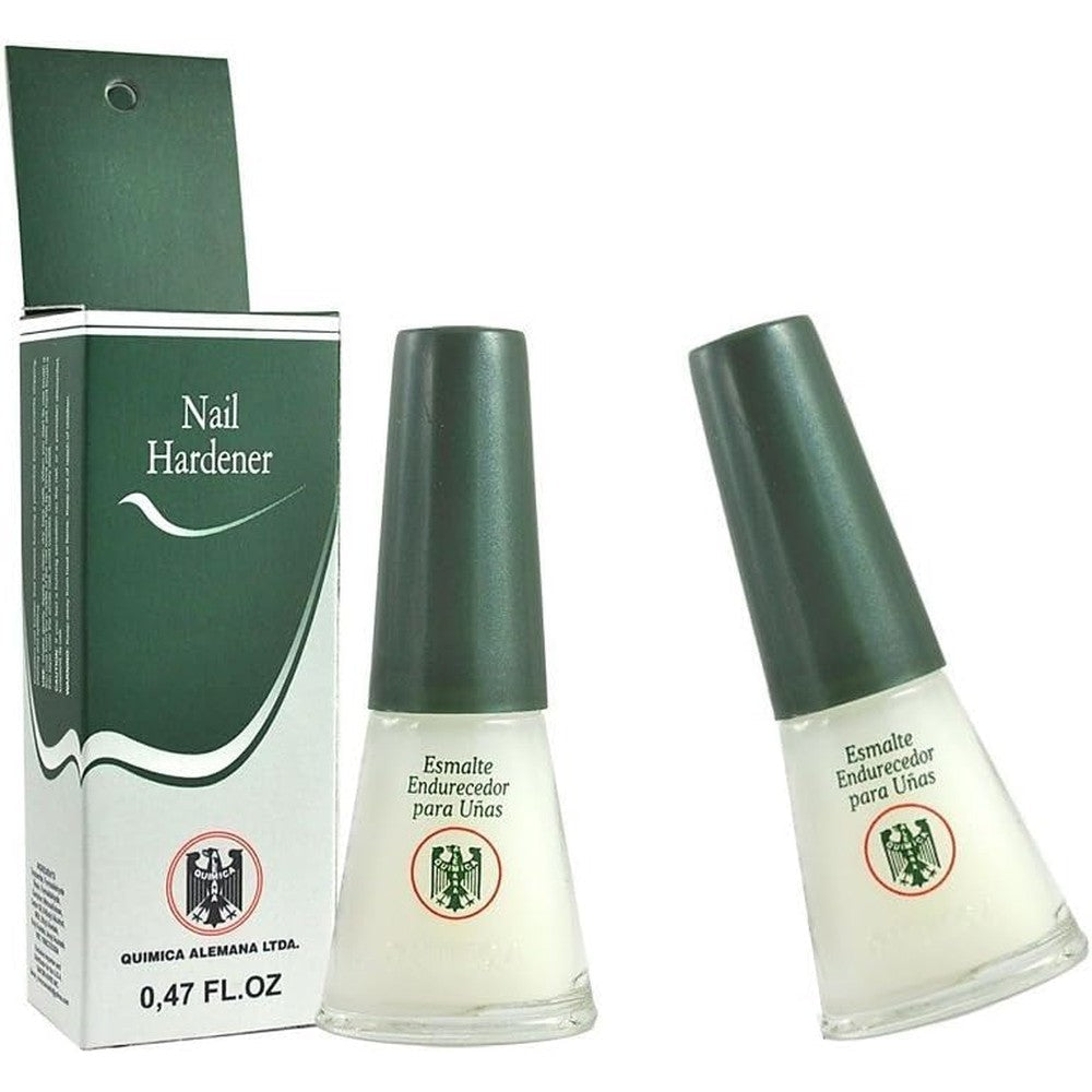 Quimica Alemana Nail Hardener protective barrier bottles front view