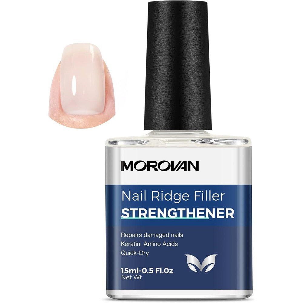 Morovan Nail Strengthener and Growth Milky White bottle front view