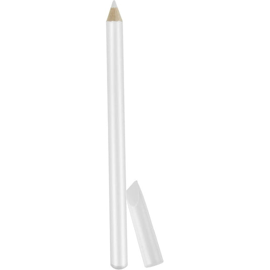 Maitys 1 Piece Nail Whitening Pencil 2-in-1 White front view showing the sharpenable core and integrated cuticle pusher cap