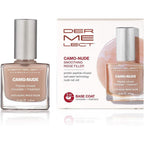 Dermelect Camo-Nude Concealer and Treatment bottle front view showing the sheer nude nail polish formula.