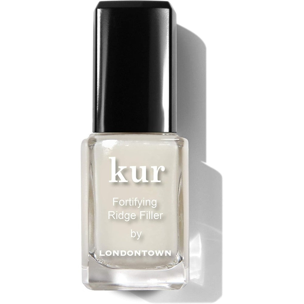 Londontown Kur Fortifying Nail Ridge Filler 0.4 fluid ounce bottle front view premium nail care treatment