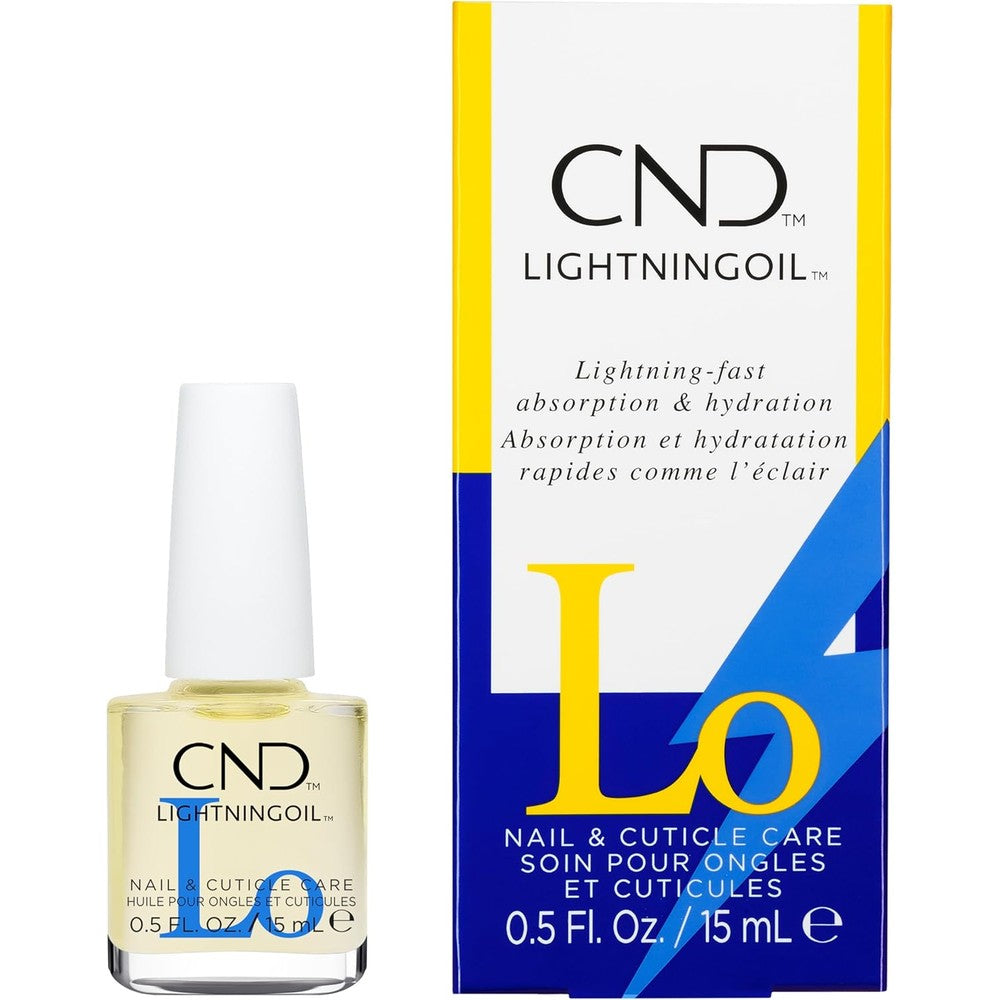 CND LightningOil nail and cuticle care bottle front view