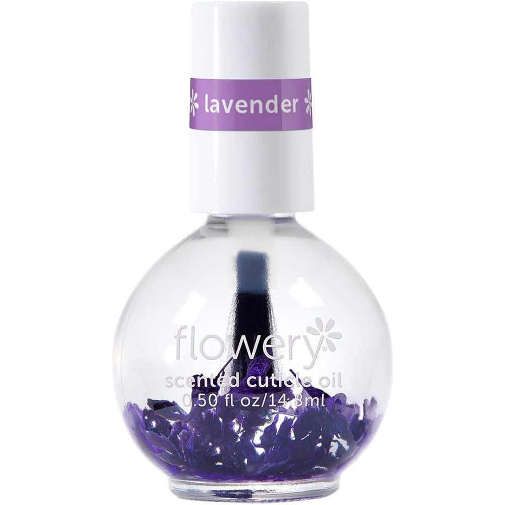 Flowery Lavender Scented Cuticle Oil bottle front view