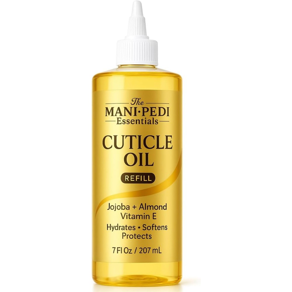 The Mani Pedi Essentials Professional Cuticle Oil 7 Fluid Ounce front view