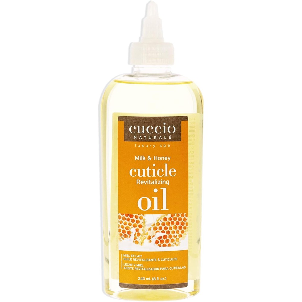 Cuccio Naturale Milk and Honey Revitalizing Cuticle Oil 8 fluid ounces front view