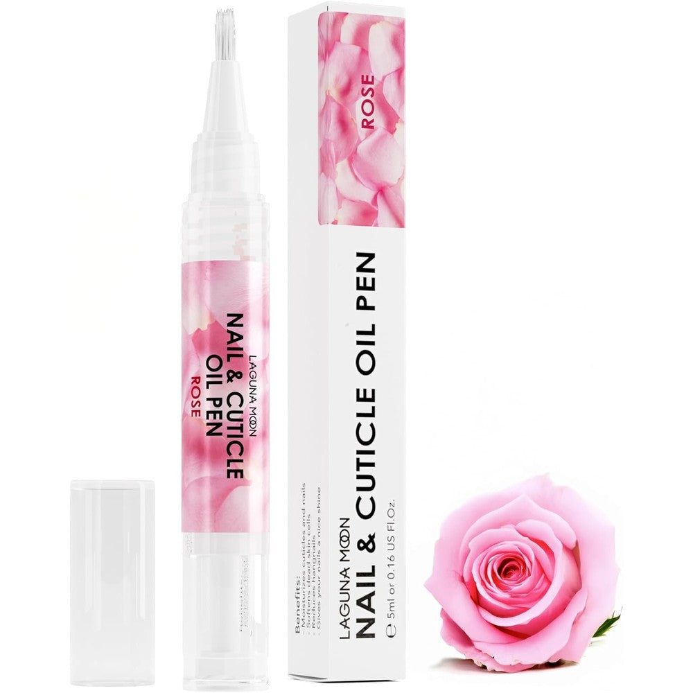 Lagunamoon Cuticle Oil Pen Rose front view nail care tool