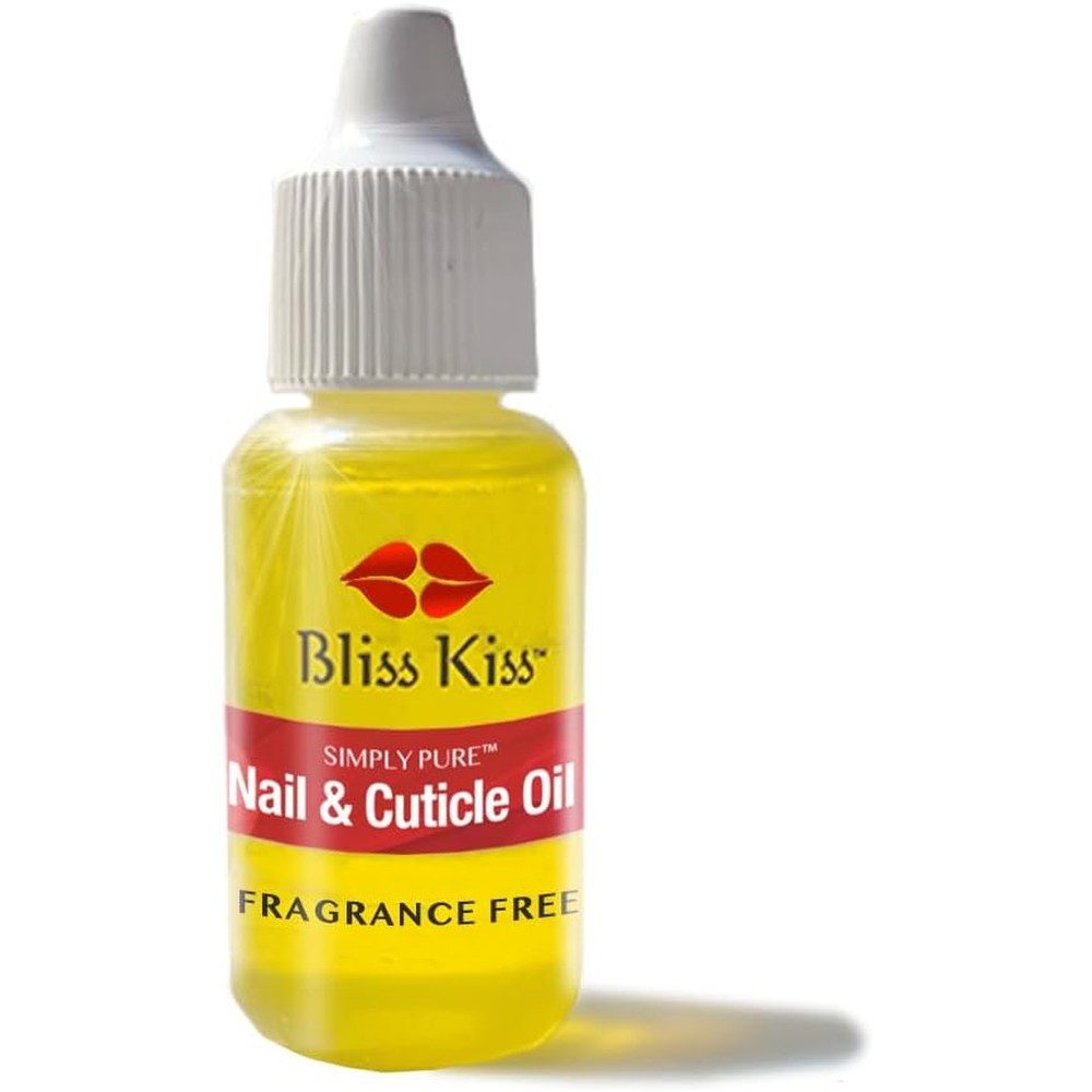 Bliss Kiss Simply Pure Cuticle and Nail Oil front view bottle