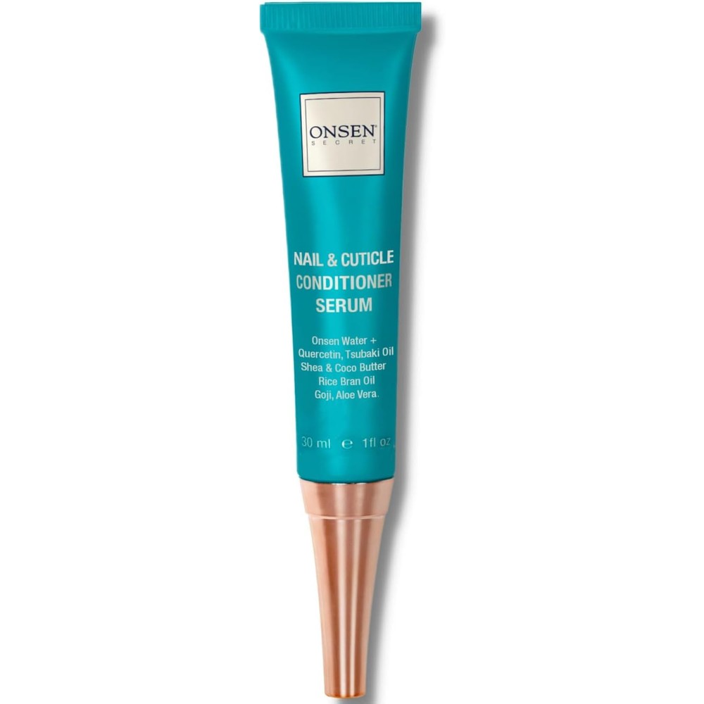 Onsen Secret Nail and Cuticle Cream Treatment front view in 30 ml bottle.