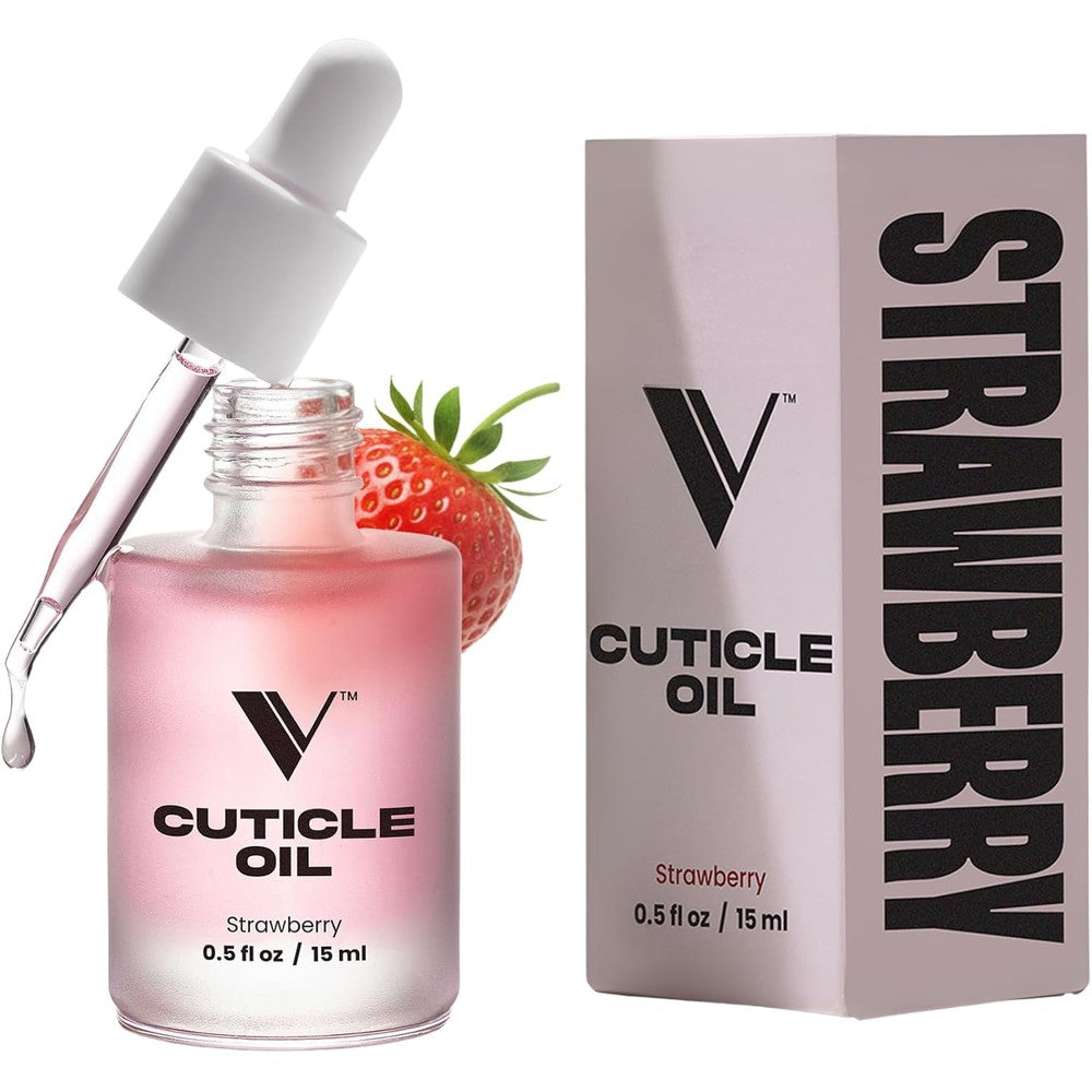 V Beauty Pure Strawberry Cuticle Oil bottle front view
