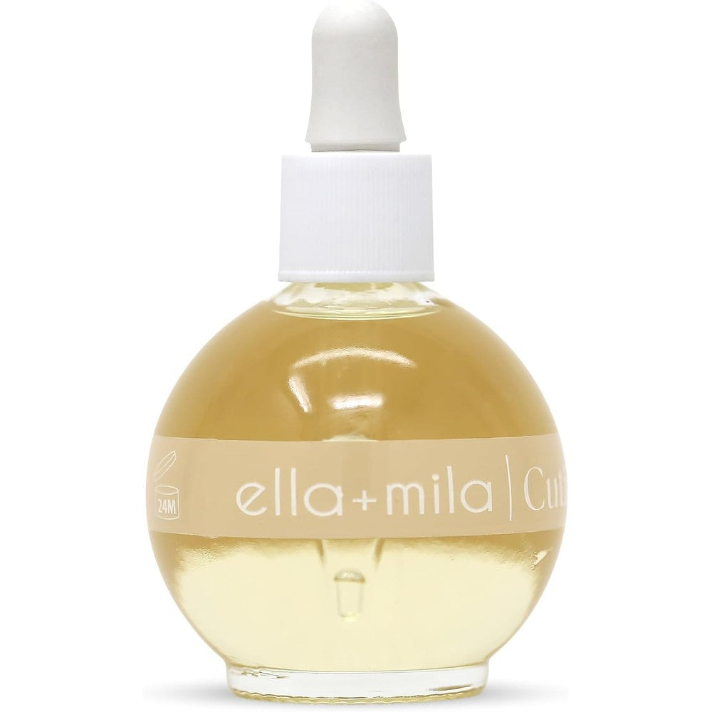 Ella+Mila Nourishing Cuticle Oil For Nails Vanilla Dream Nail Care Treatment For Softening Dry Cuticles Vegan 2.3 Fluid Ounce - Image 1