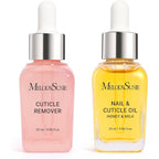 MelodySusie cuticle care kit front view with glass bottles