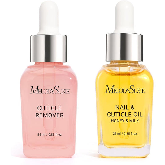 MelodySusie 25ml Cuticle Care Kit front view including oil and remover