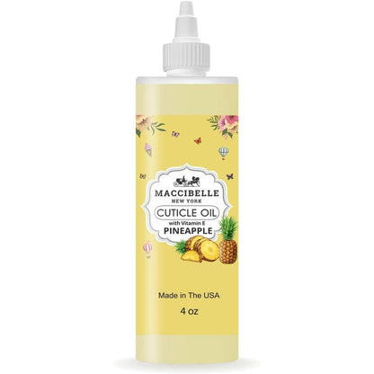Maccibelle Cuticle Oil 4 Fluid Ounce Pineapple scent front view