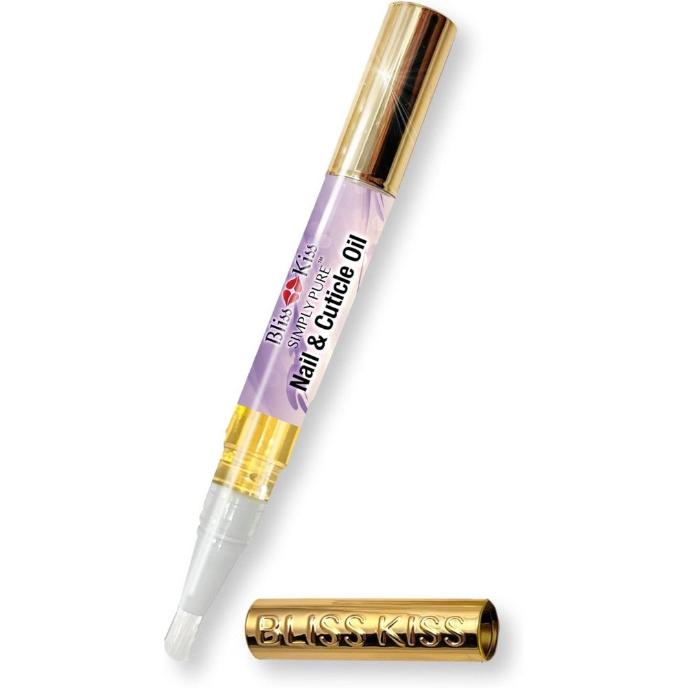 Bliss Kiss Simply Pure Lavender Vanilla nail oil pen front view