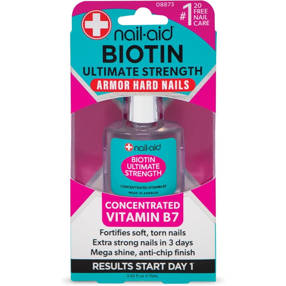 Nail-Aid Biotin Ultimate Strength nail treatment front view